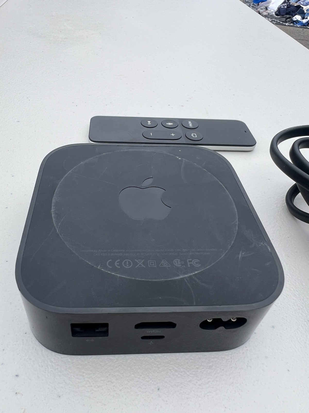 Apple TV Model A1625 32GB 4th Gen HD Tested Working W/ REMOTE