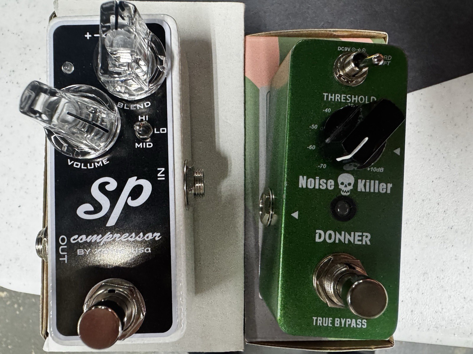 Xotic SP Compressor and Donner Noise Gate With Boxes