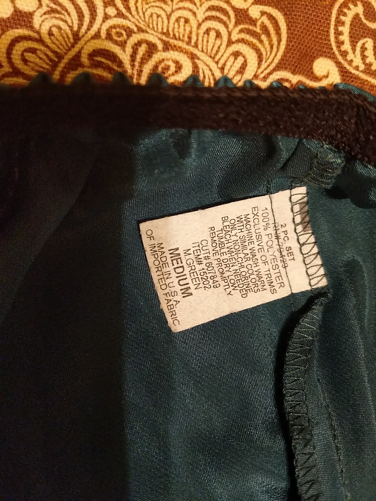 VTG Satin Bikini Panties Size Medium