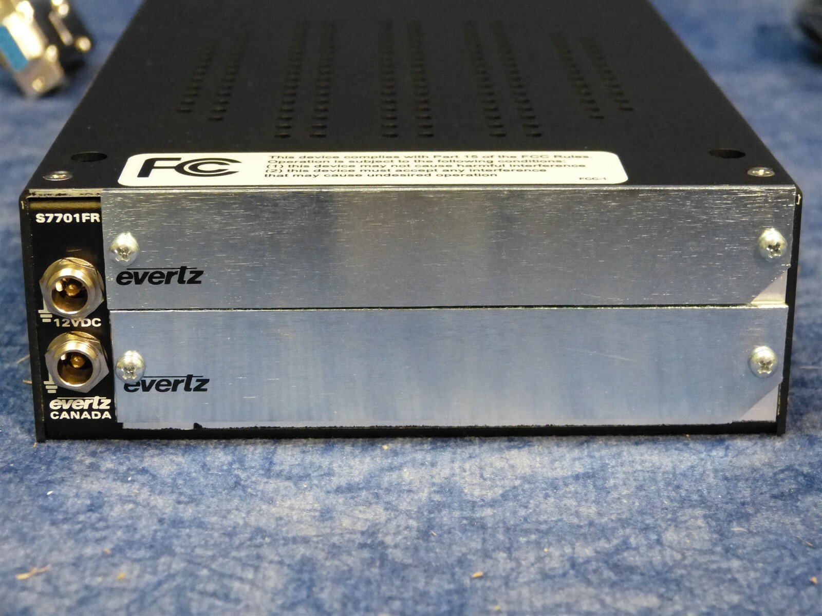 Evertz Microsystems S7701FR Video Processing 2 Card Space Frame w PS & Cable EC9