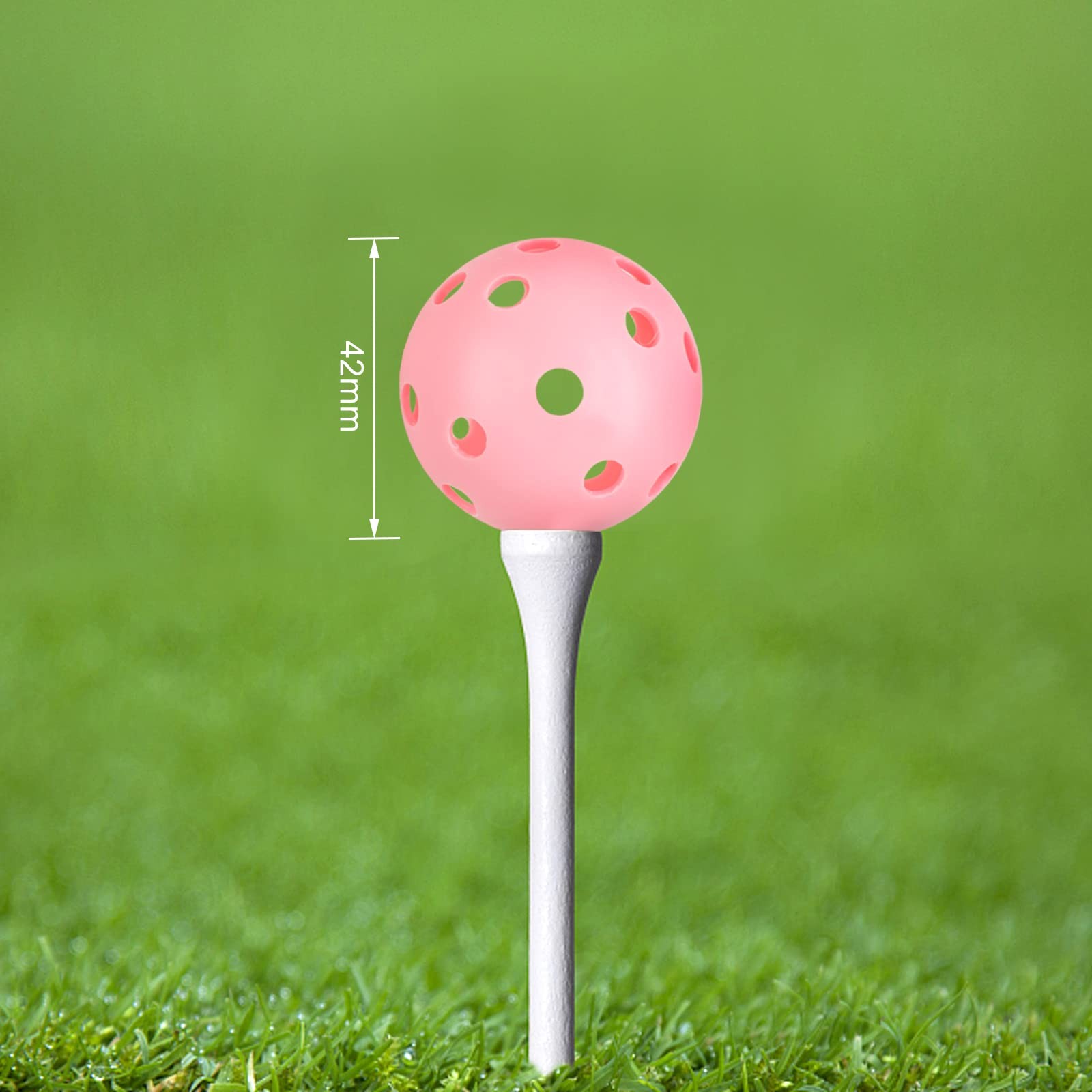 Joyberg Practice Golf Balls 24 Pack, 42mm Plastic Golf Balls, Practice Golf Ball