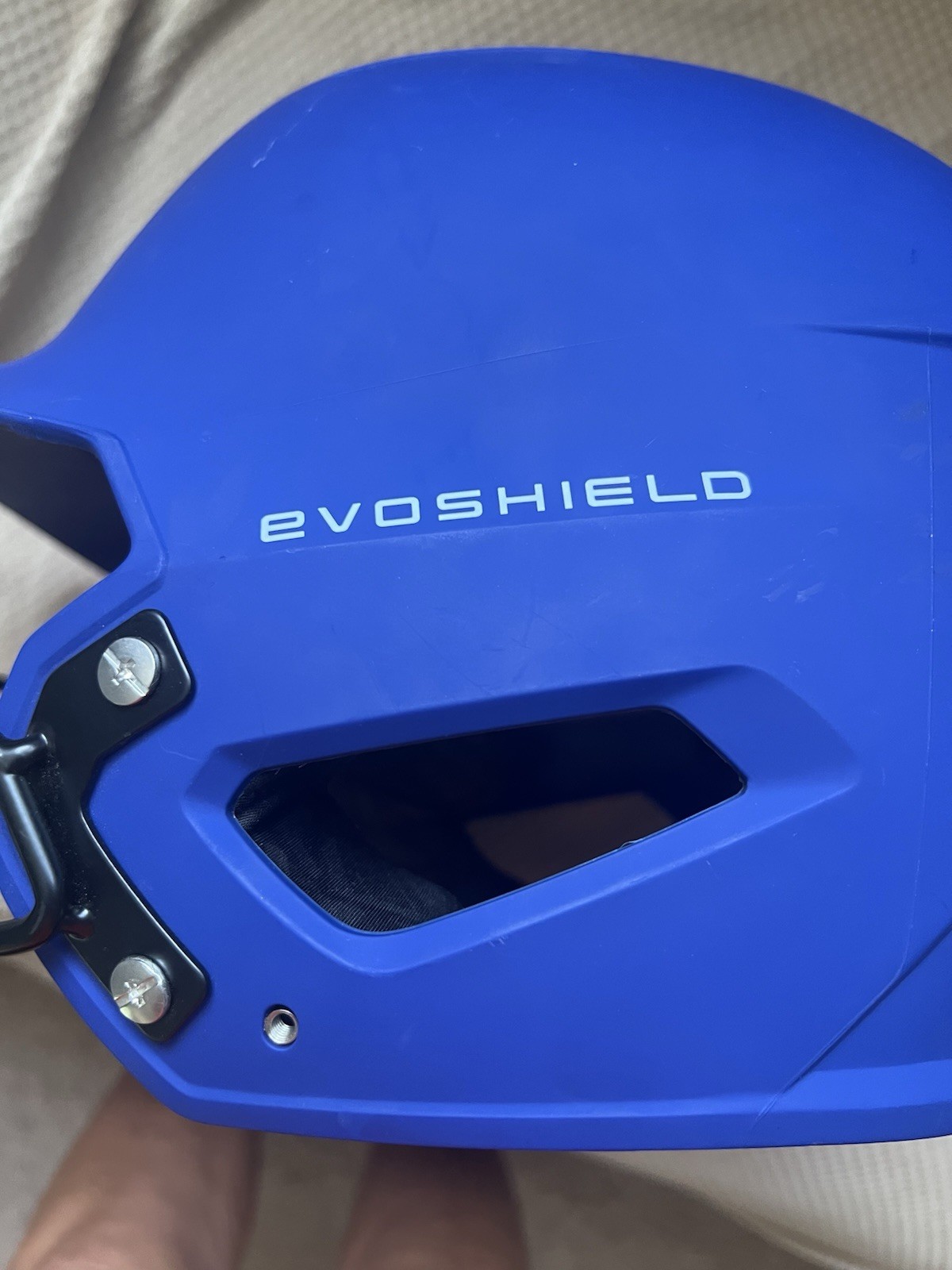 Softball Helmet With Shield And Matching Visor