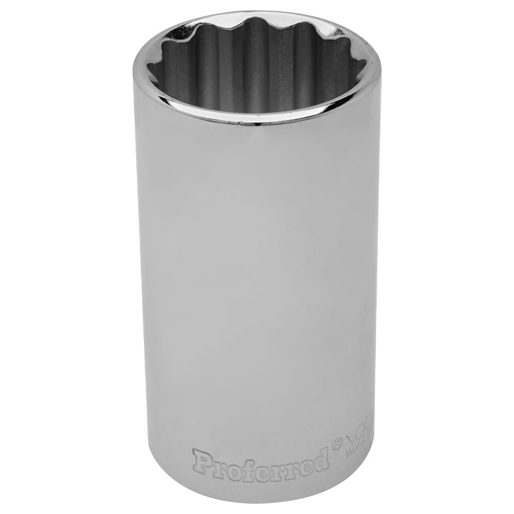 S19332 3/8" Drive SAE Socket, 1" Deep 12 Point