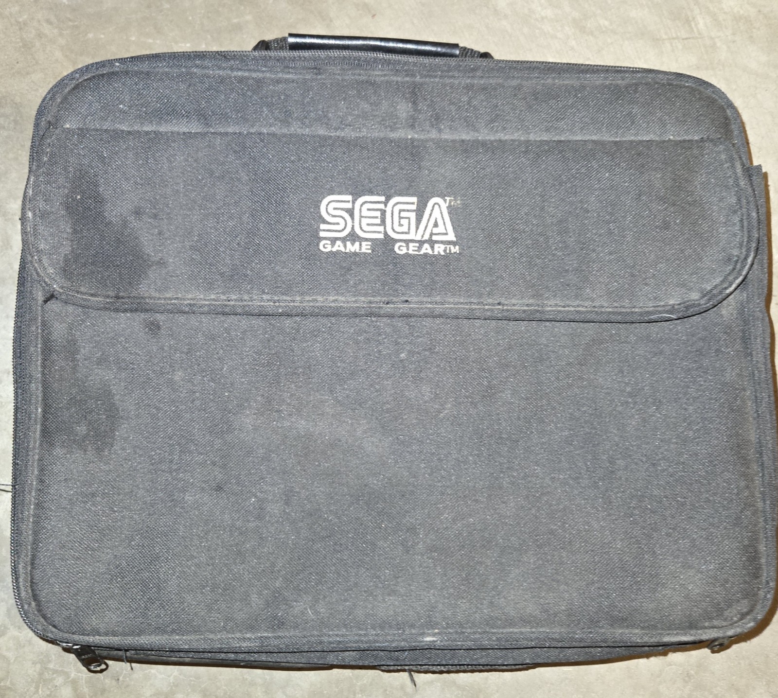 Vtg Official Sega Game Gear Carrying Case Travel Bag Console Storage Stained