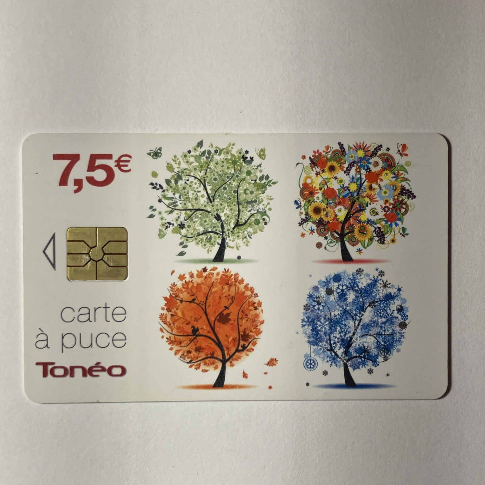 Tonéo 7.5€ Prepaid Phone Smart Card, Non-US Locations, No Expiration
