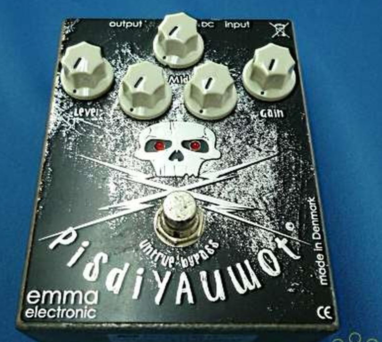 Emma Electronic Pisdiyauwot Metal Distortion Guitar Effects Pedal Hi-Gai Black