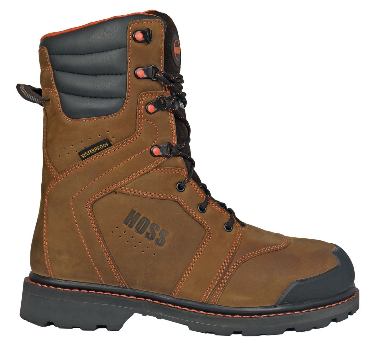 Hoss Clash 9" Brown Soft Toe Waterproof - 1,000g Insulated Boot