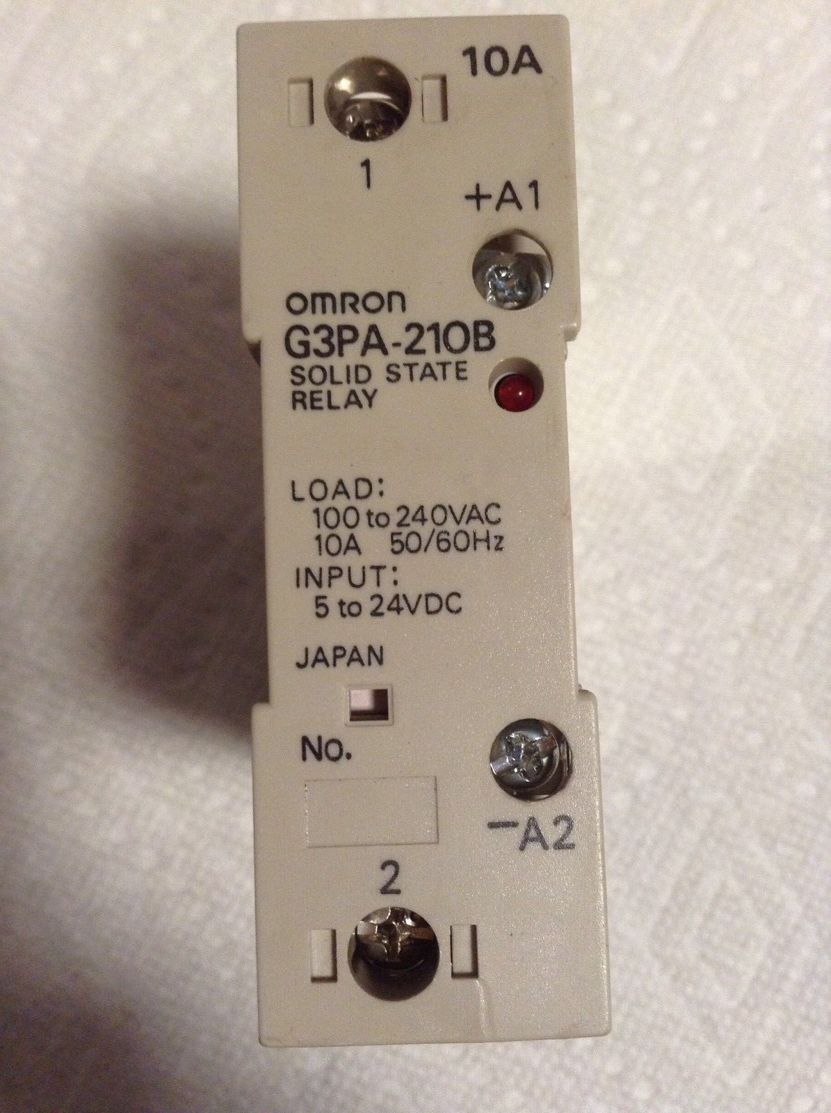 Omron G3PA-210B Solid State Relay 10A 240 VAC