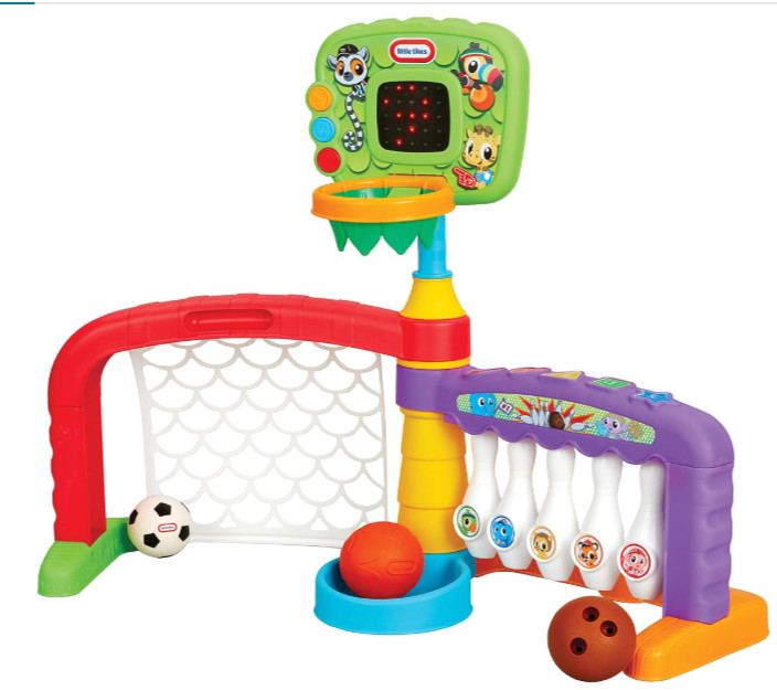 Little Tikes 3-in-1 Sports Zone – Basketball, Soccer & Kid Chaos