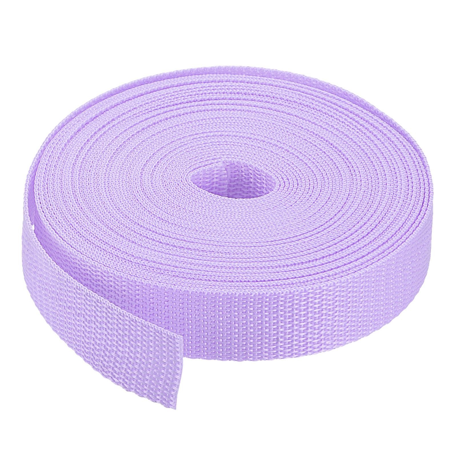 Lightweight Polypropylene Webbing Strap 1" 10 Yards Light Purple Strapping