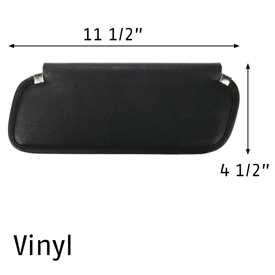 Corvette Black Sun-Visor Left and Right Sides Dual Kit Sunvisor Fits 69 thru 76