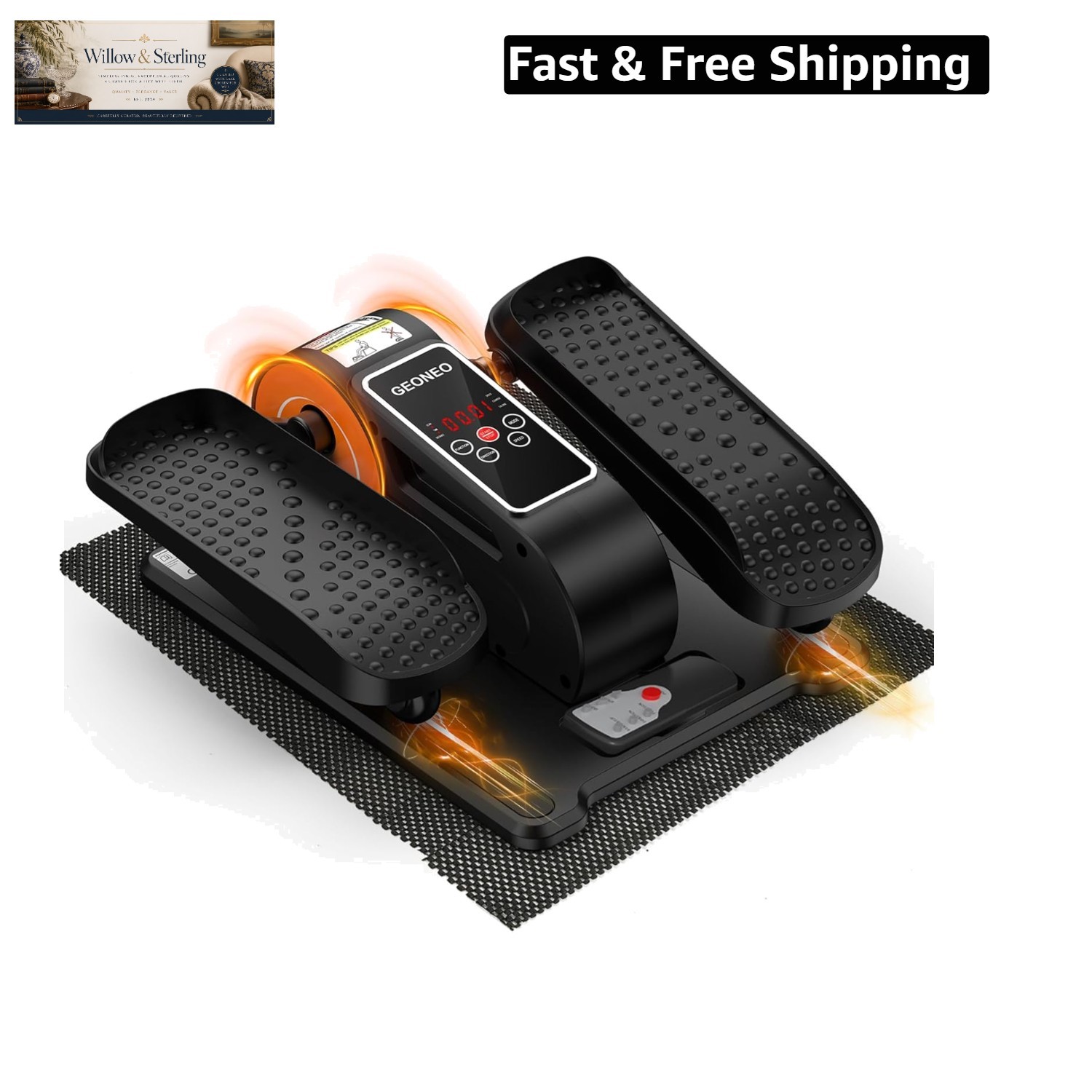 Under Desk Elliptical Machine, Electric Elliptical Leg Exerciser for Senior, ...