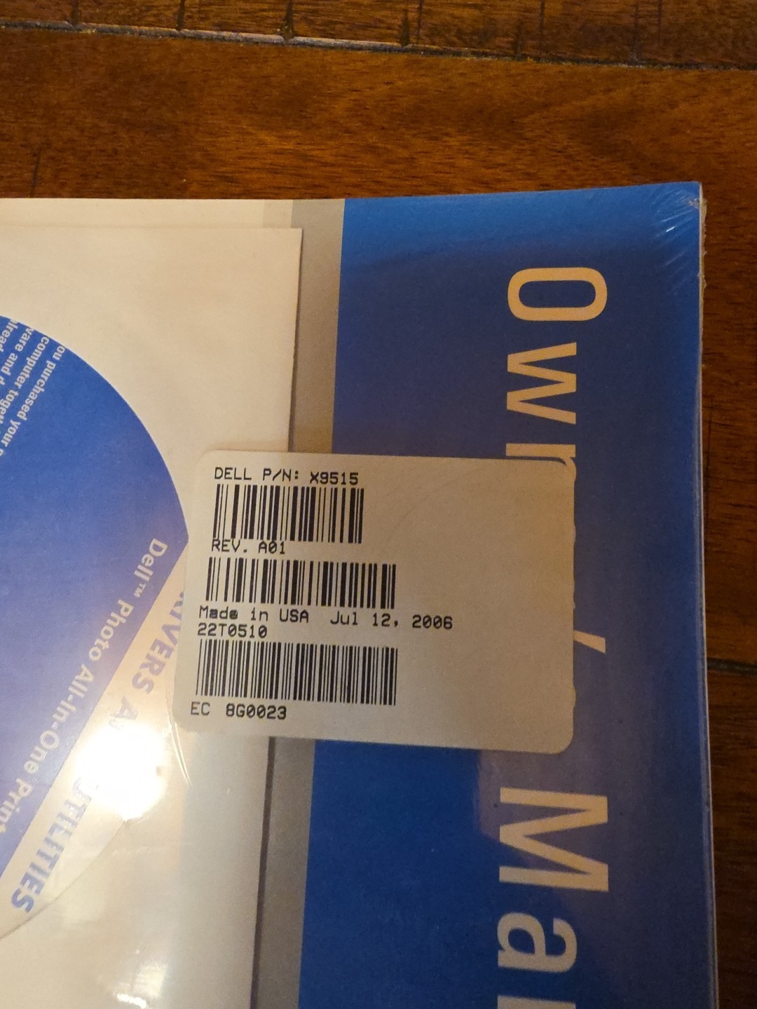 New - Dell All-in-one Printer 944 Owner's Manual, Driver's & Utilities CD Sealed