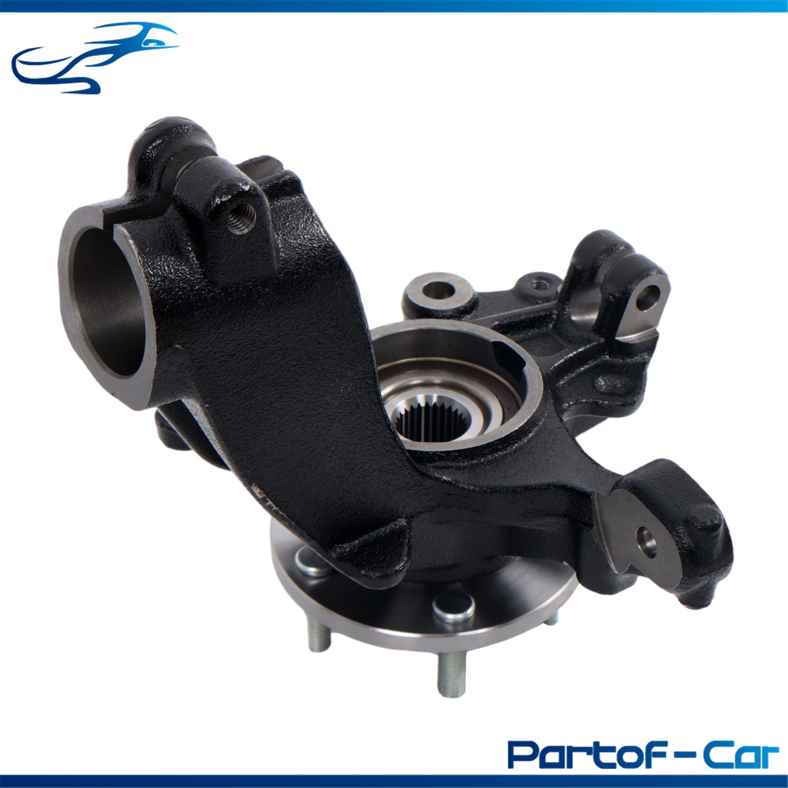 Front LH Steering Knuckle & Wheel Bearing Hub Assy For Ford Focus 12-18 686353