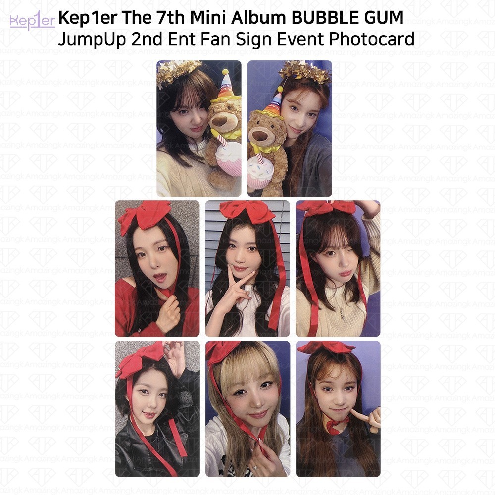 Kep1er 7th Mini Album Bubble Gum JumpUp Ent Fan Sign Event Photocard KPOP K-POP