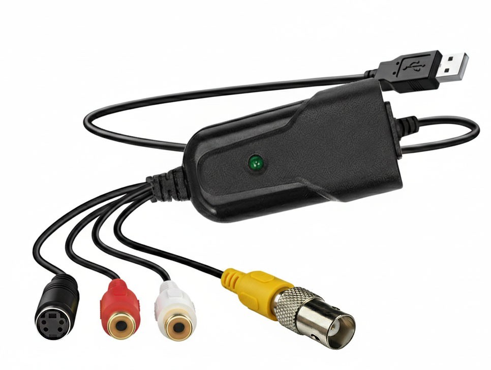 Composite BNC RCA S-Video To USB DVR Adapter Digital MPEG Video Recorder