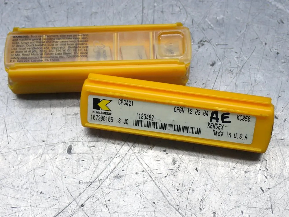 KENNAMETAL CPG421 MILLING INSERTS 3 PKGS  09240250071