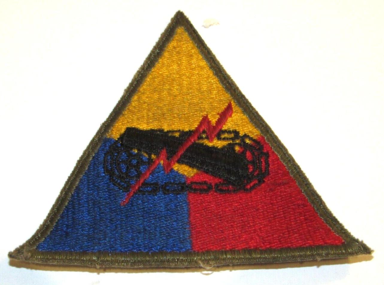 Vintage United States Army Armored Division Military Patch