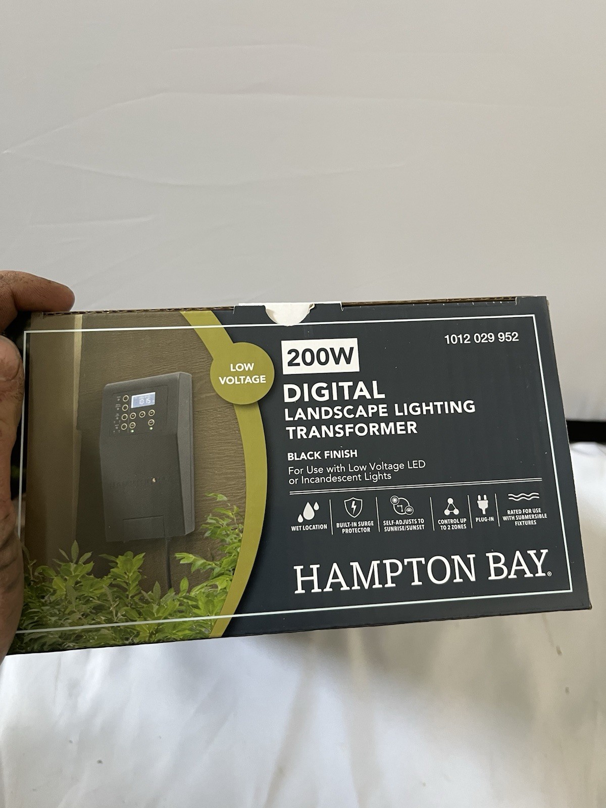 Hampton Bay Low Voltage 200W Digital Landscape Lighting Transformer 1011921004