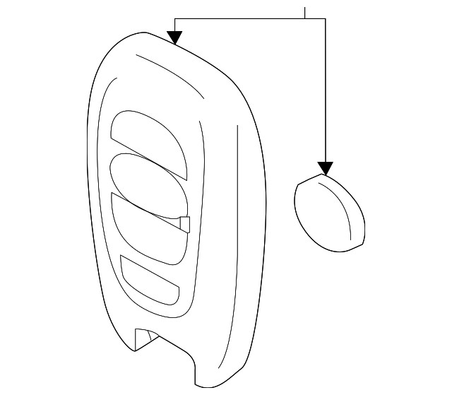 Genuine Subaru Keyless Entry Transmitter 57497AN03A