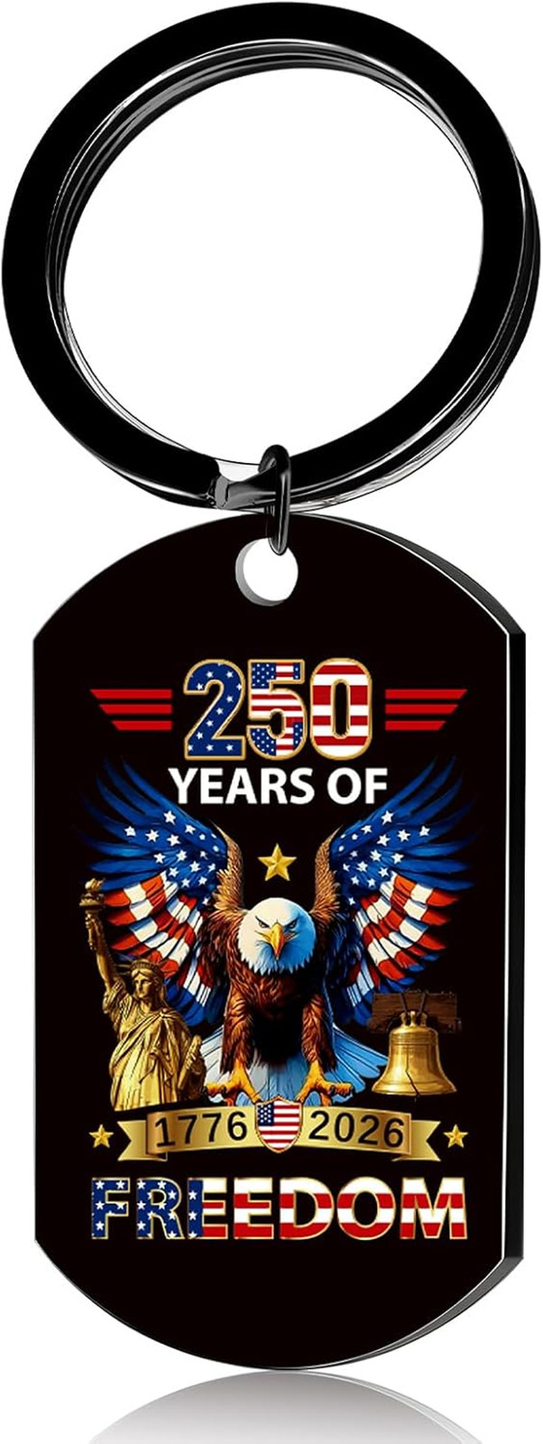 250Th Anniversary America Keychain Gifts 250 Years of 1776-2026 Key Chain Indepe