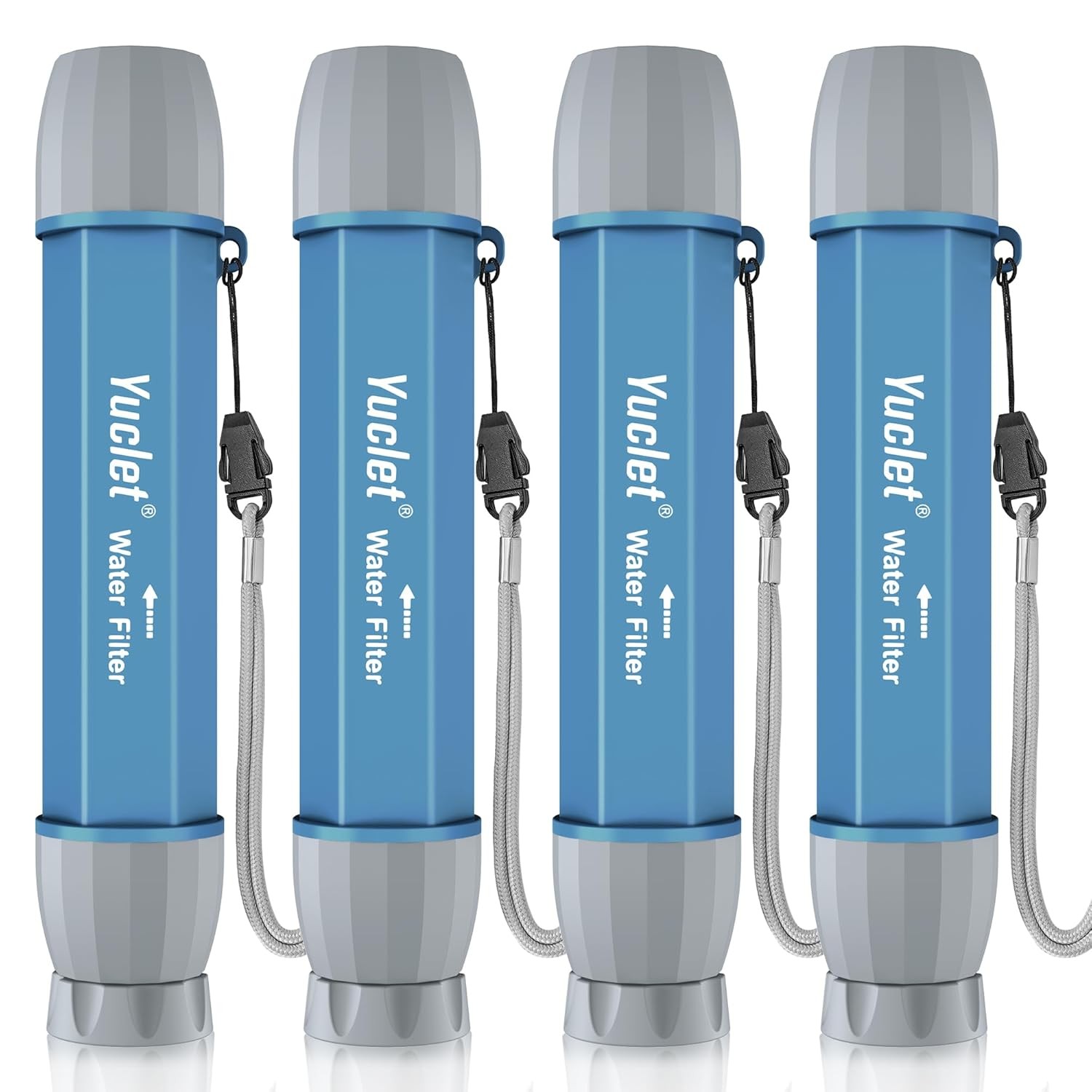4 Pack Water Filter Straw, Portable Personal Water Filtration System, Water Puri