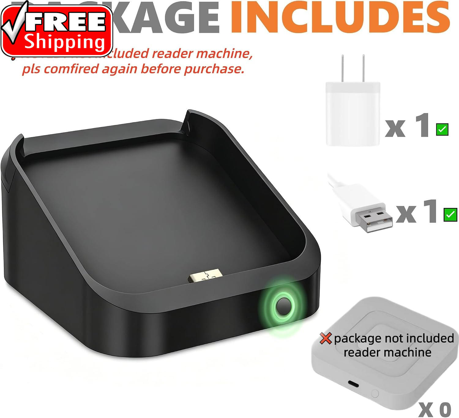 Square Dock for Square Reader 2Nd Generation, Holder Stand for Square Card Reade