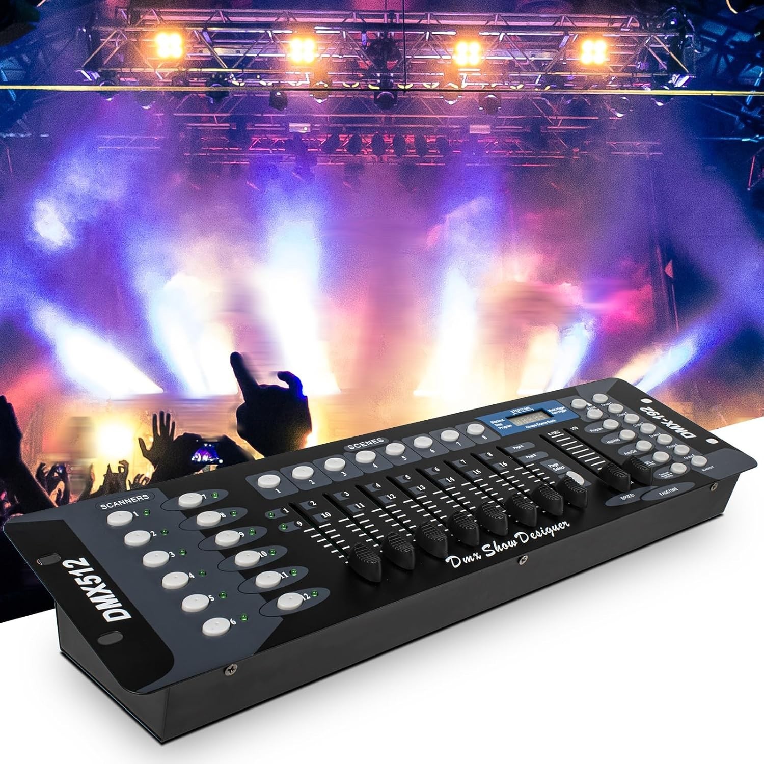 192 DMX DJ Controller - LCD Display DMX Controller for DJ Lights, Pubs, Night...