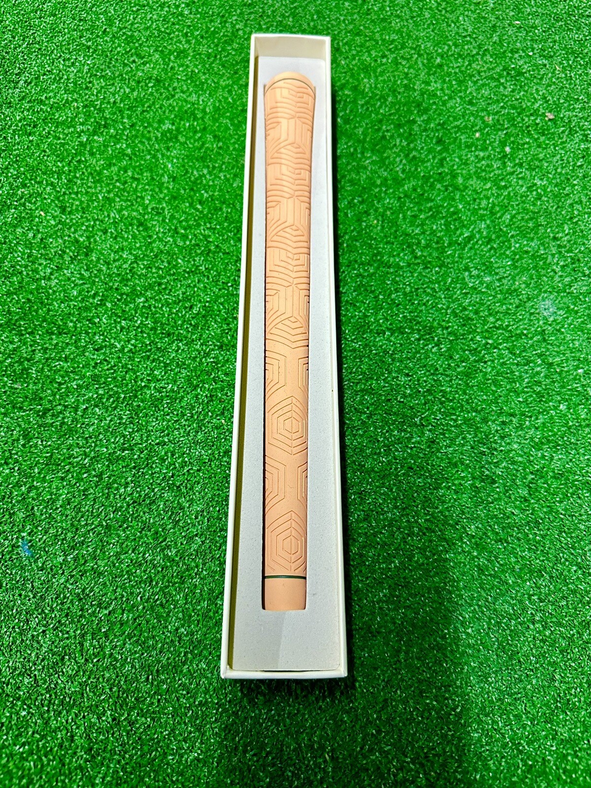 9 x Ripit Geo Rubber Golf Grip Peach