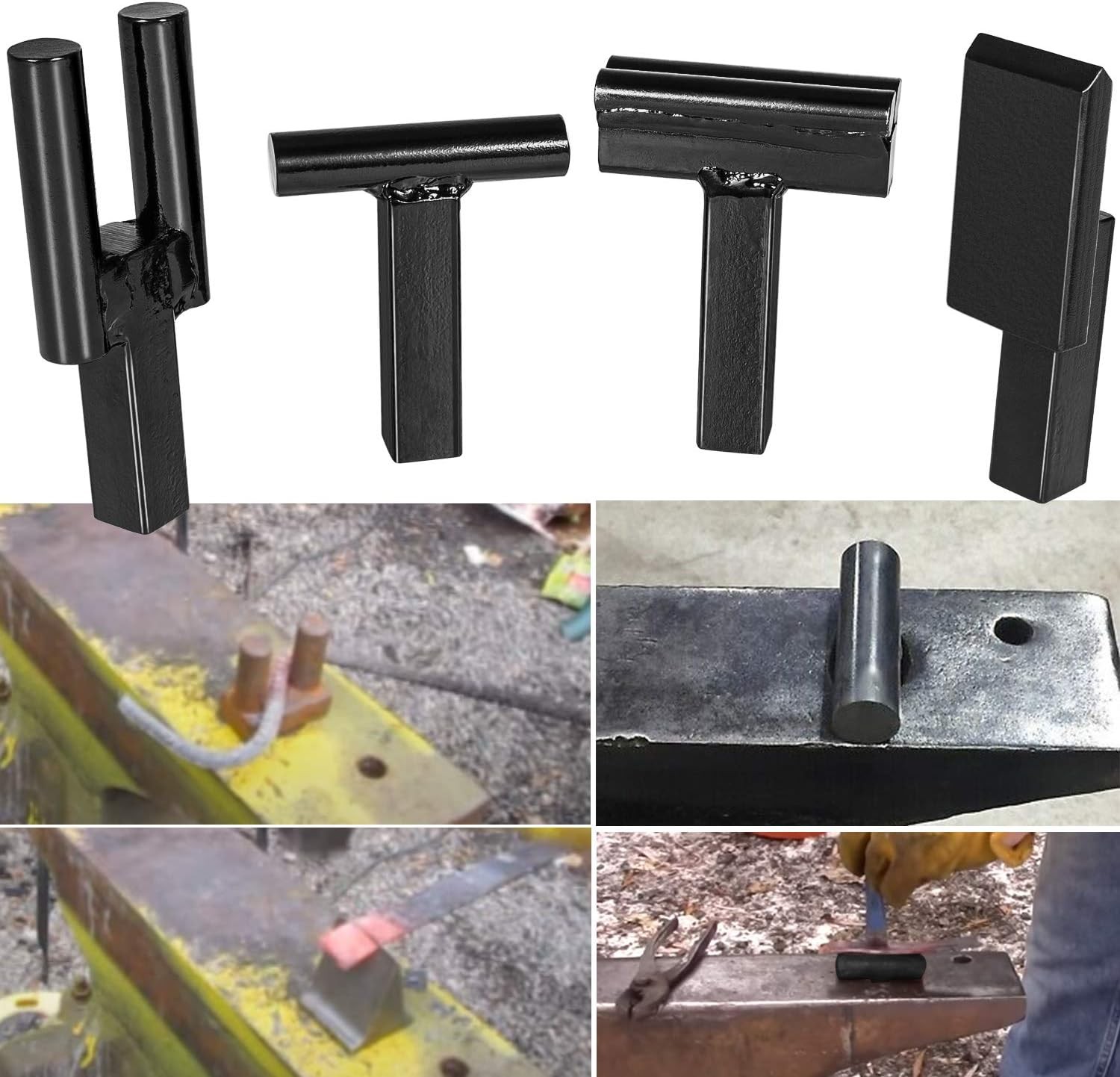 1" Blacksmith Forge Tool w/ Hot Cut,Creasing Stake,Turning Bending Scrolling Kit