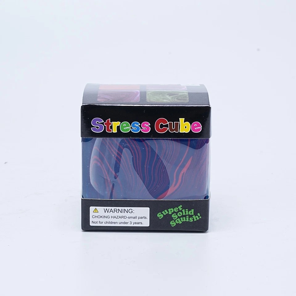 Nice Stress Cube - Super Solid Squish Blue Orange Green Style Newly Released