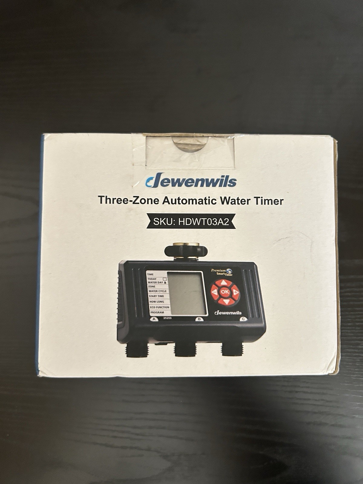 DEWENWILS Sprinkler Timer 3 Zone Hose Water Timer with 4 Programmable Procedures
