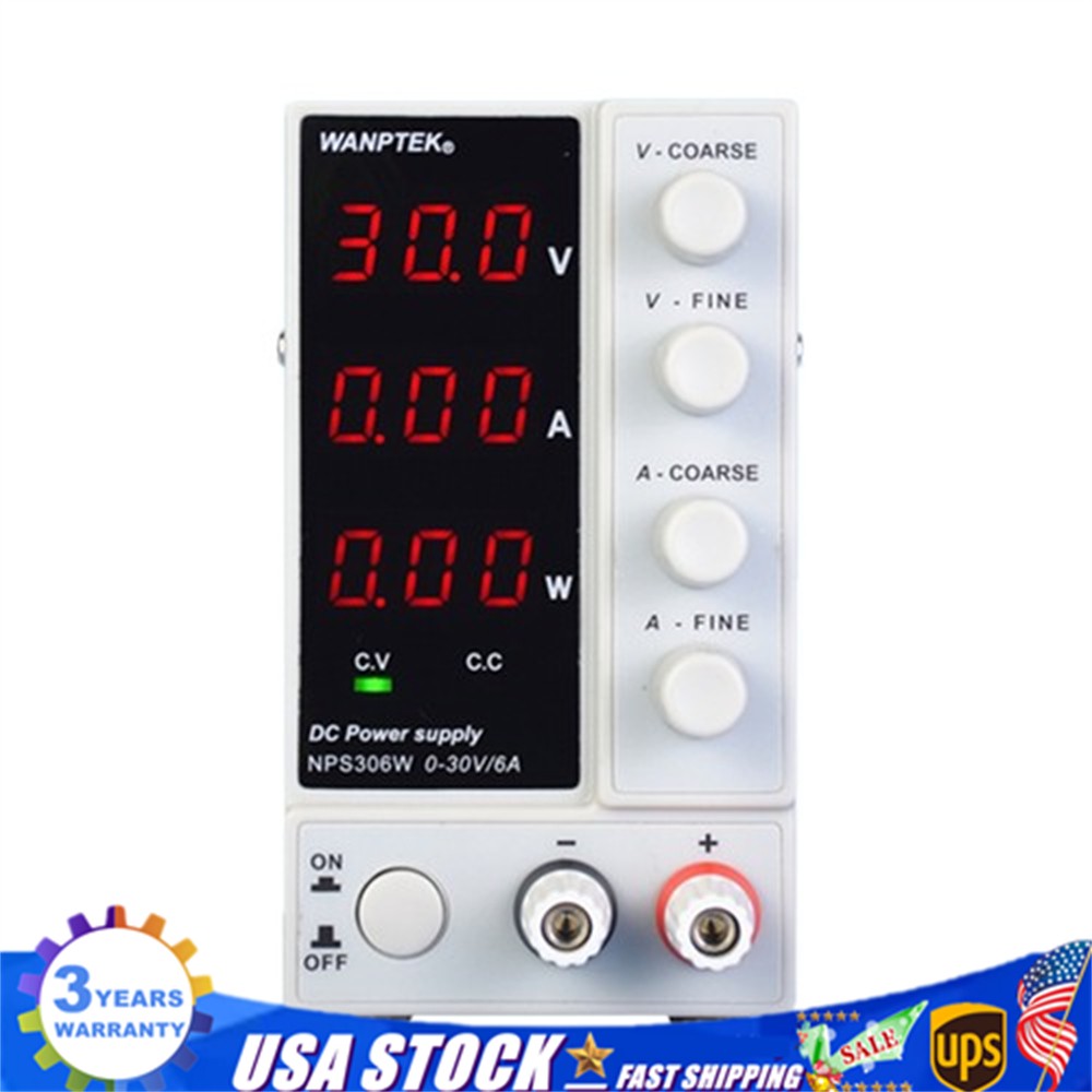 0-30V 0-6a Lab DC Bench Power Supply Variable Linear Adjustable Power Supply