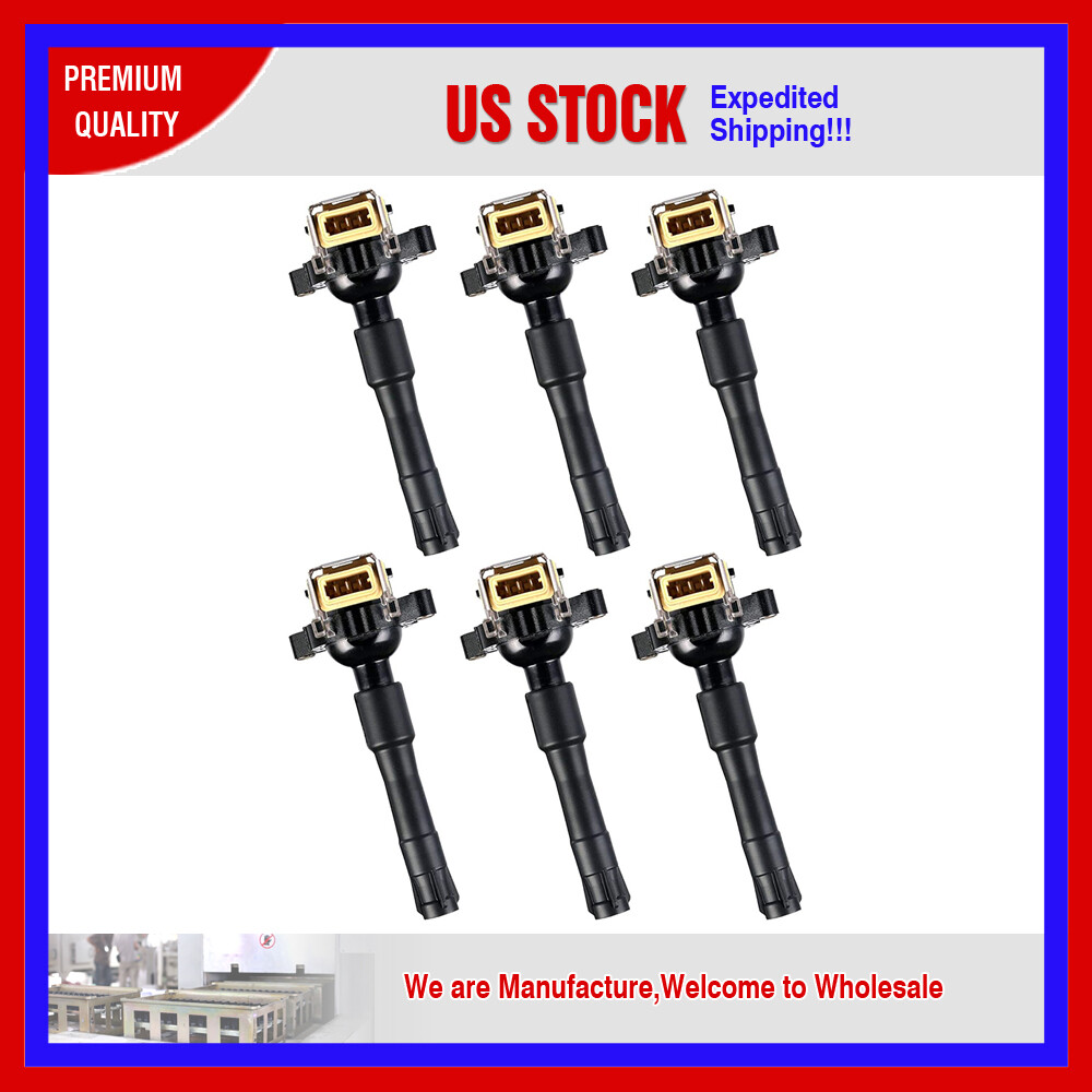 6PC IGNITION COIL EBM321 FOR 97-06 BMW 320i E46 2.0L