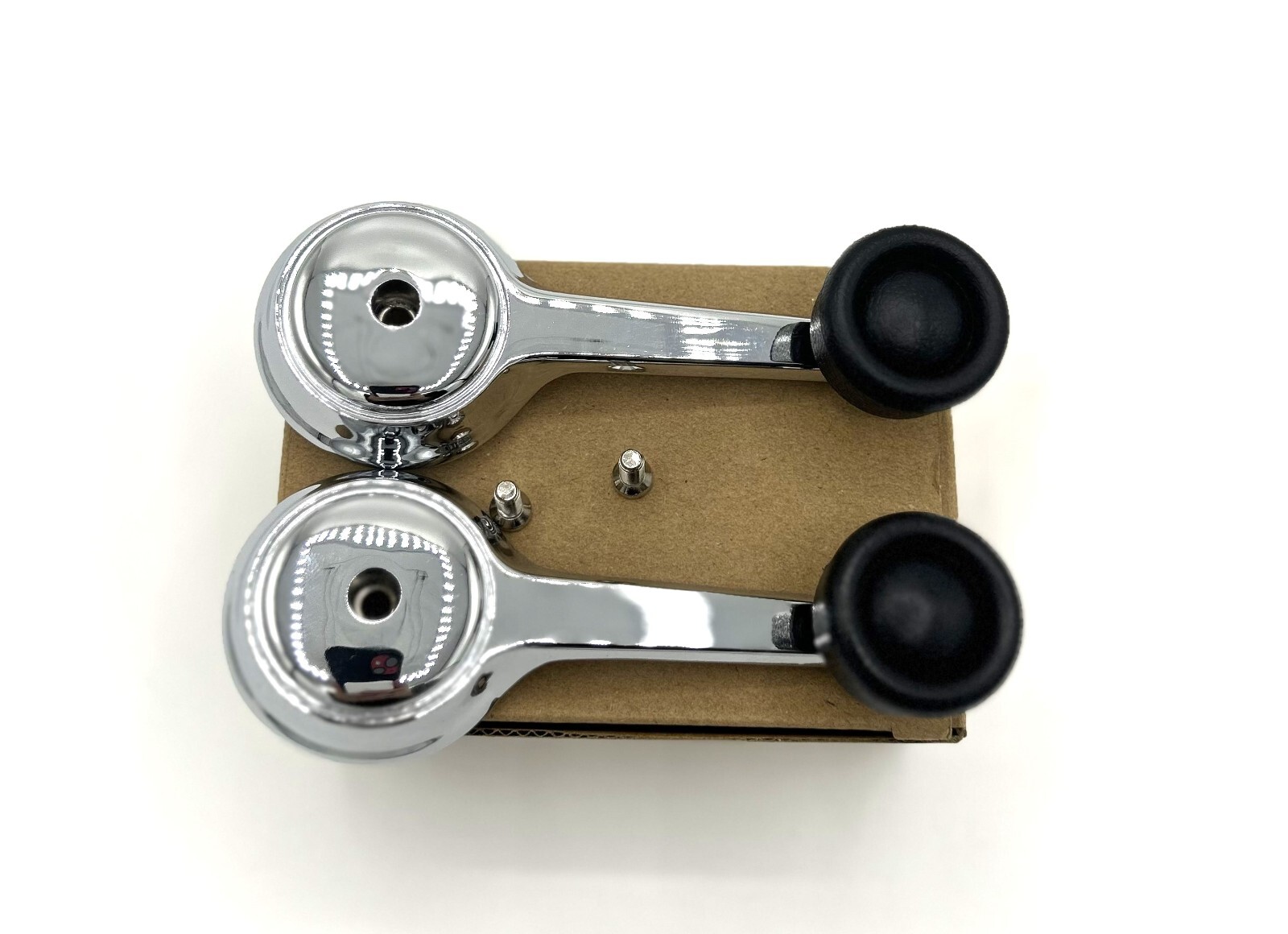 MANUAL WINDOW CRANK HANDLES CHROME SET FOR JEEP WRANGLER CHEROKEE CJ5 CJ7
