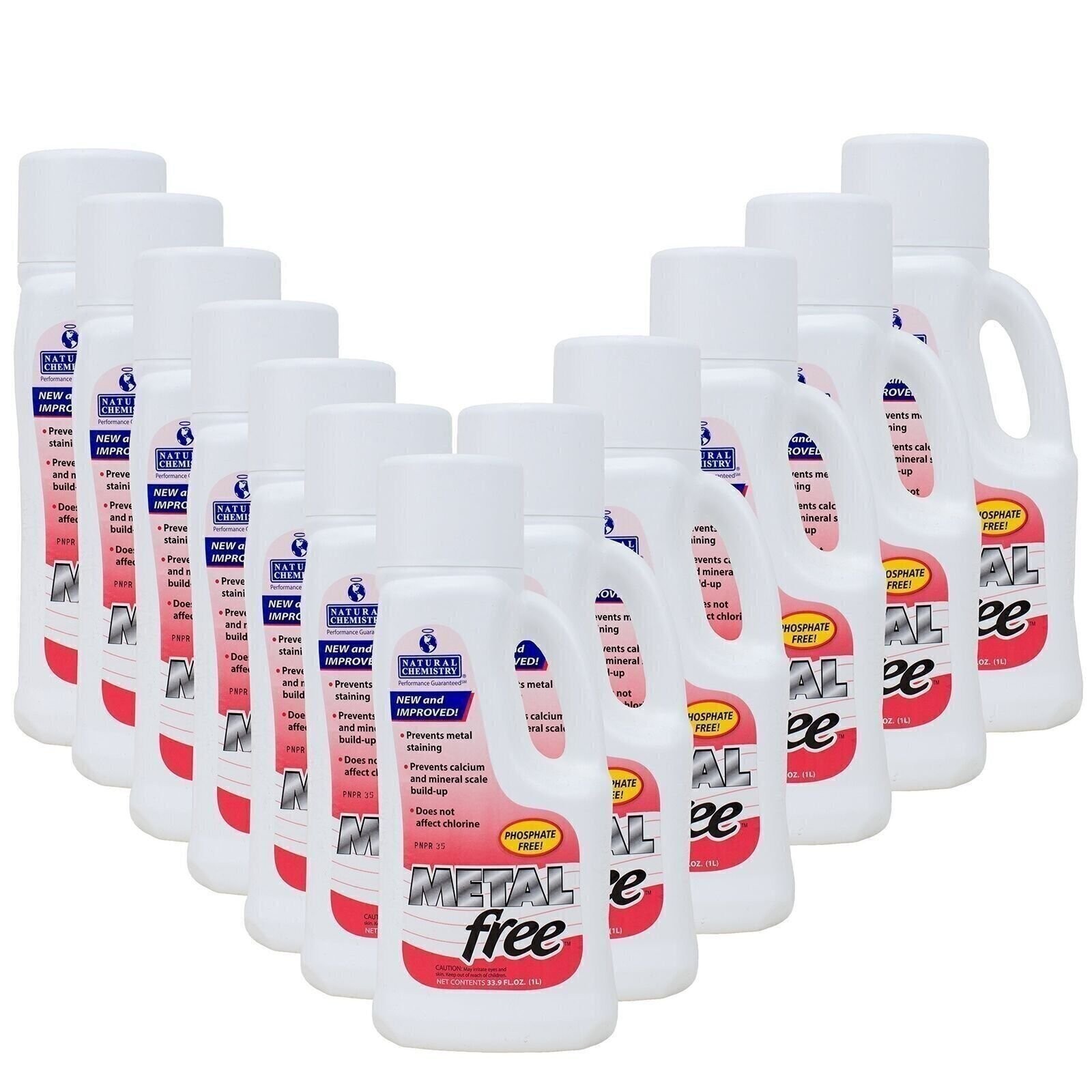Natural Chemistry 07001 Metal Free 1 Liter Pack of 12