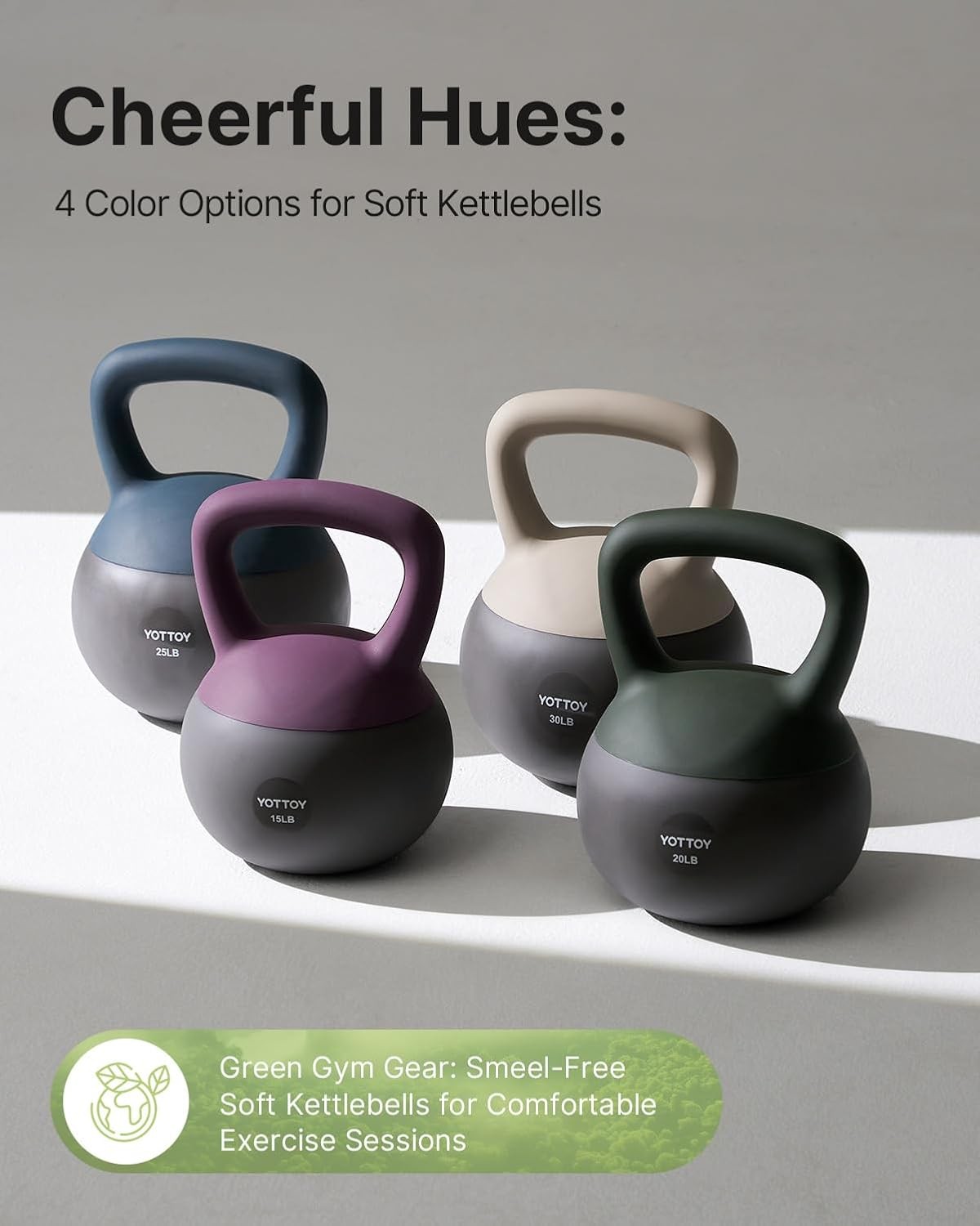 Soft Kettlebell Set for Strength Training Kettlebells& Home Workouts Wide-Handle