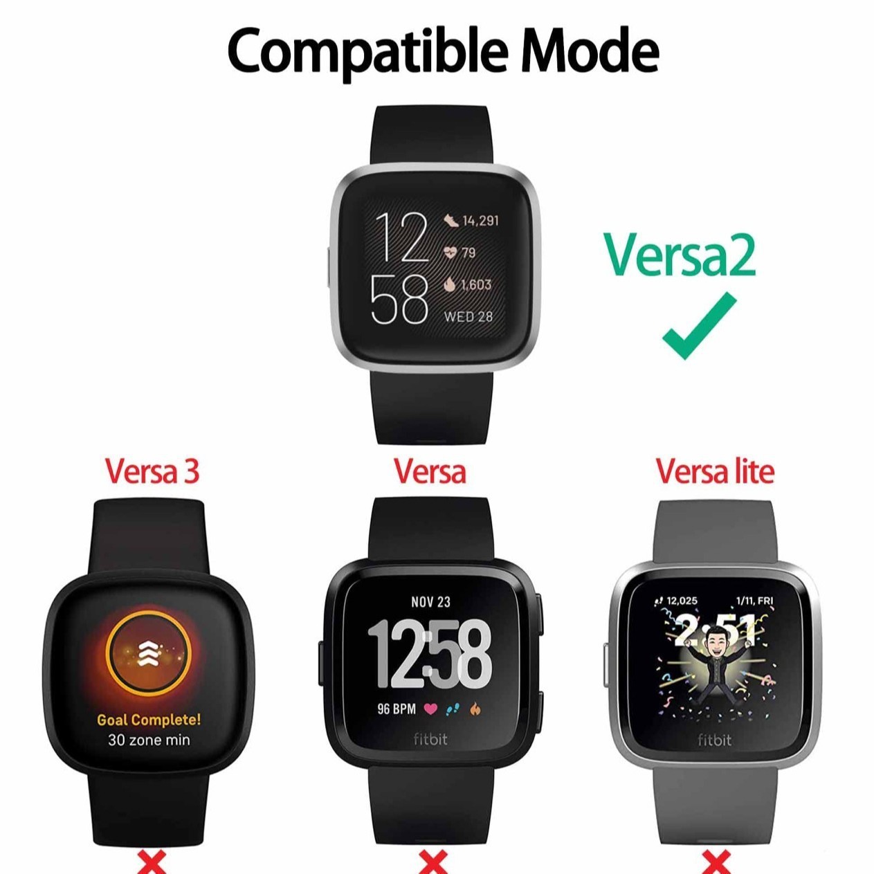 NEW Fitbit Versa 2 & Versa 2 SE USB Charging Dock Station Cable Charger