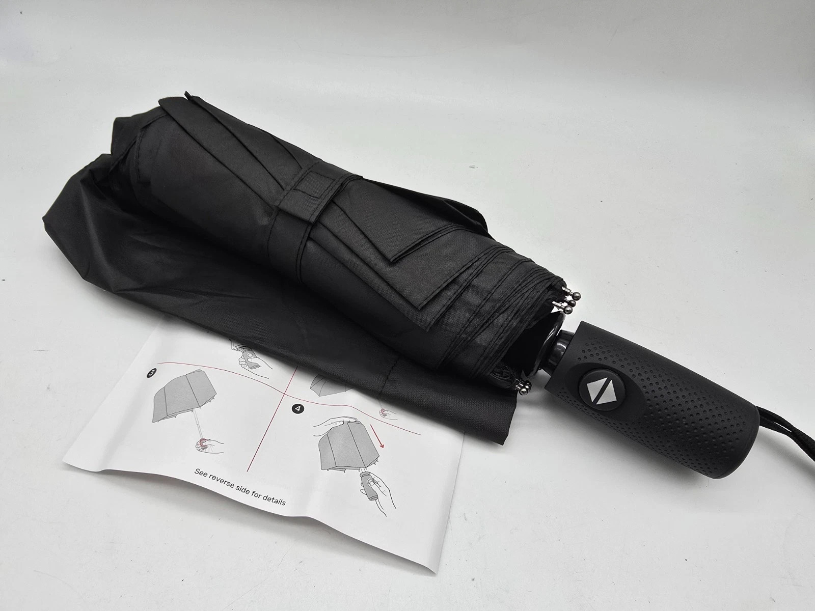 Windproof Travel Umbrella (Black) Brand New