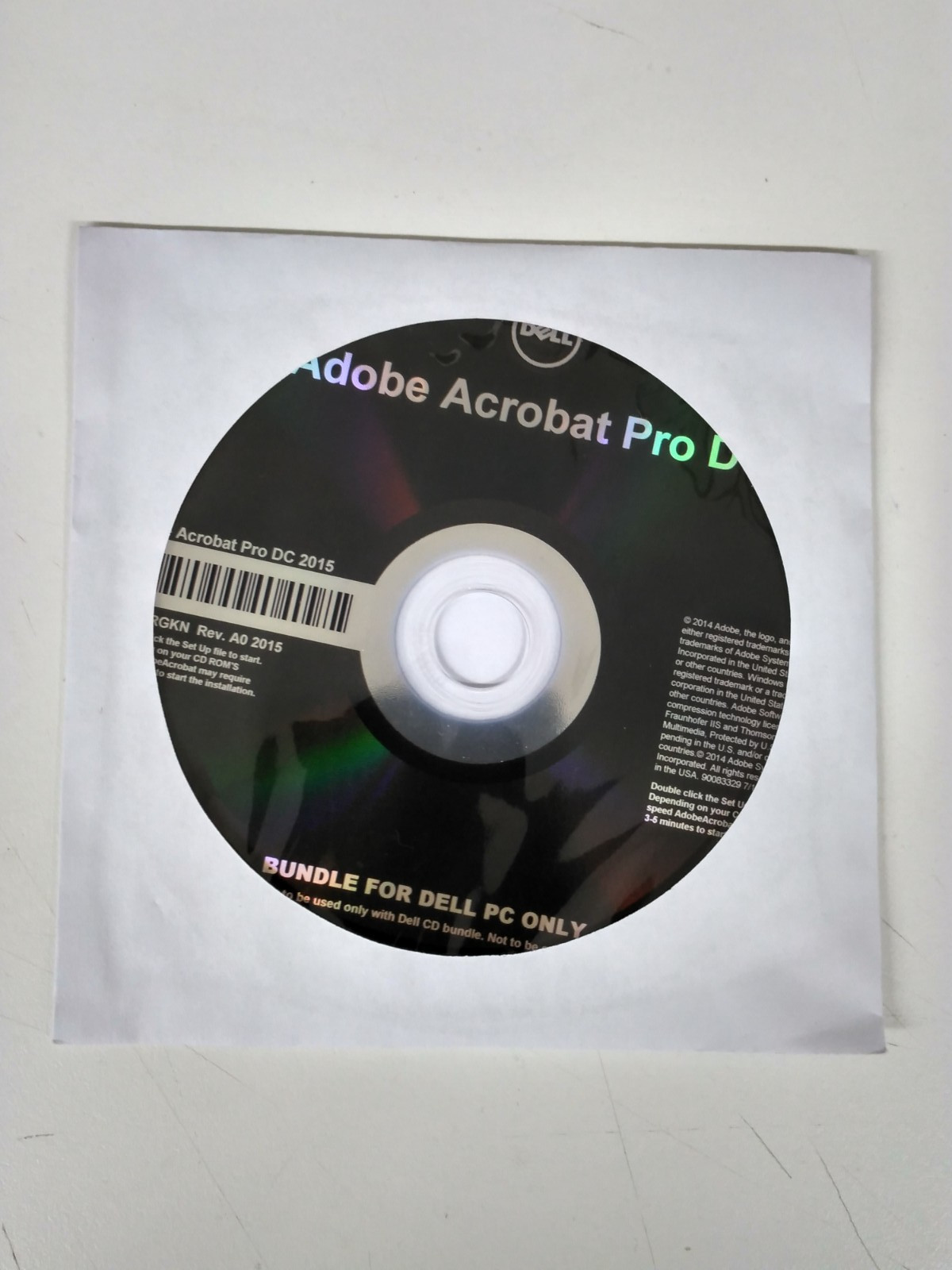 Adobe Acrobat Pro 2015 For Dell Pc's Only Win 11 AND Win 10