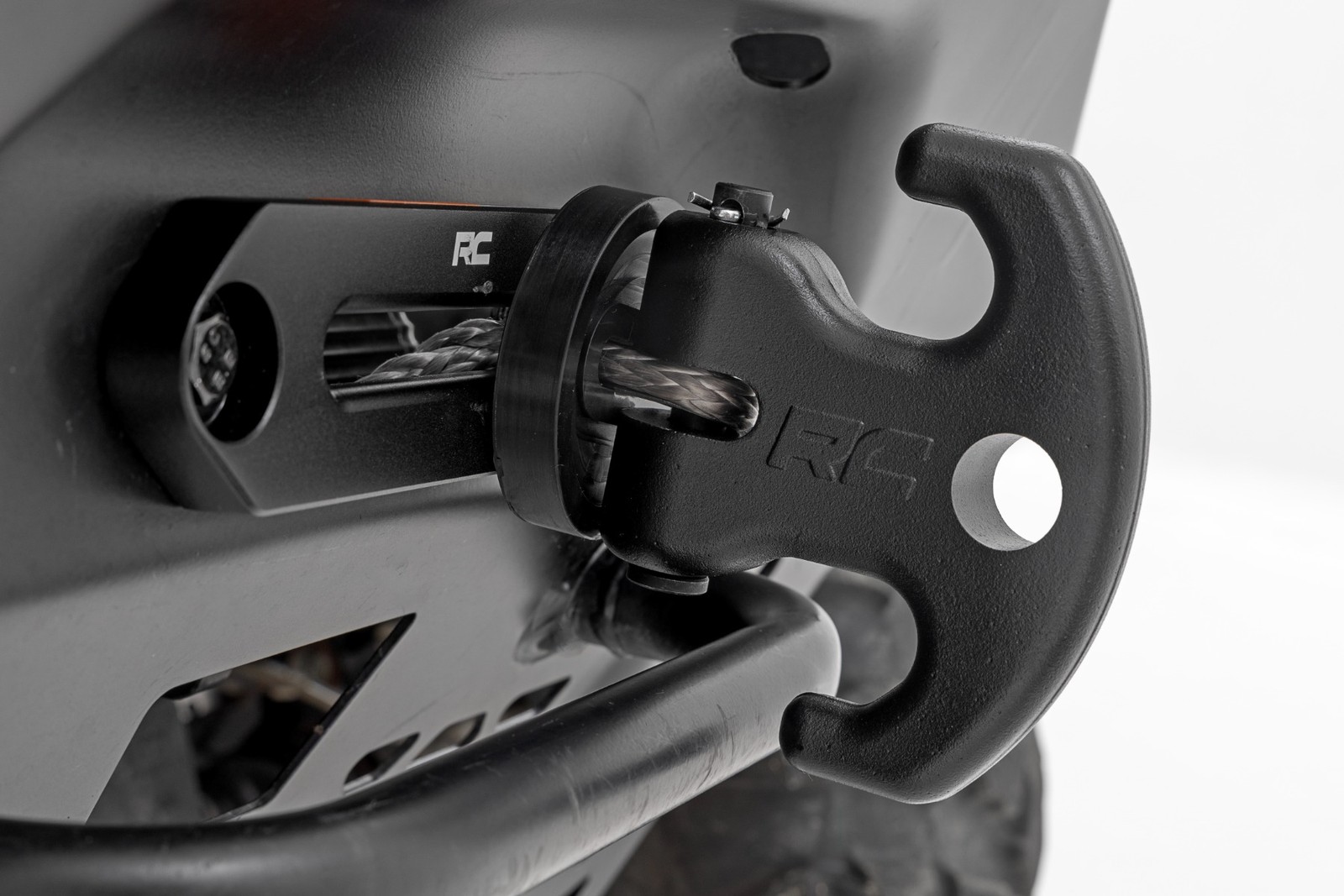 Rough Country Multifunction Aluminum UTV Winch Cleat Hook Black RS177B