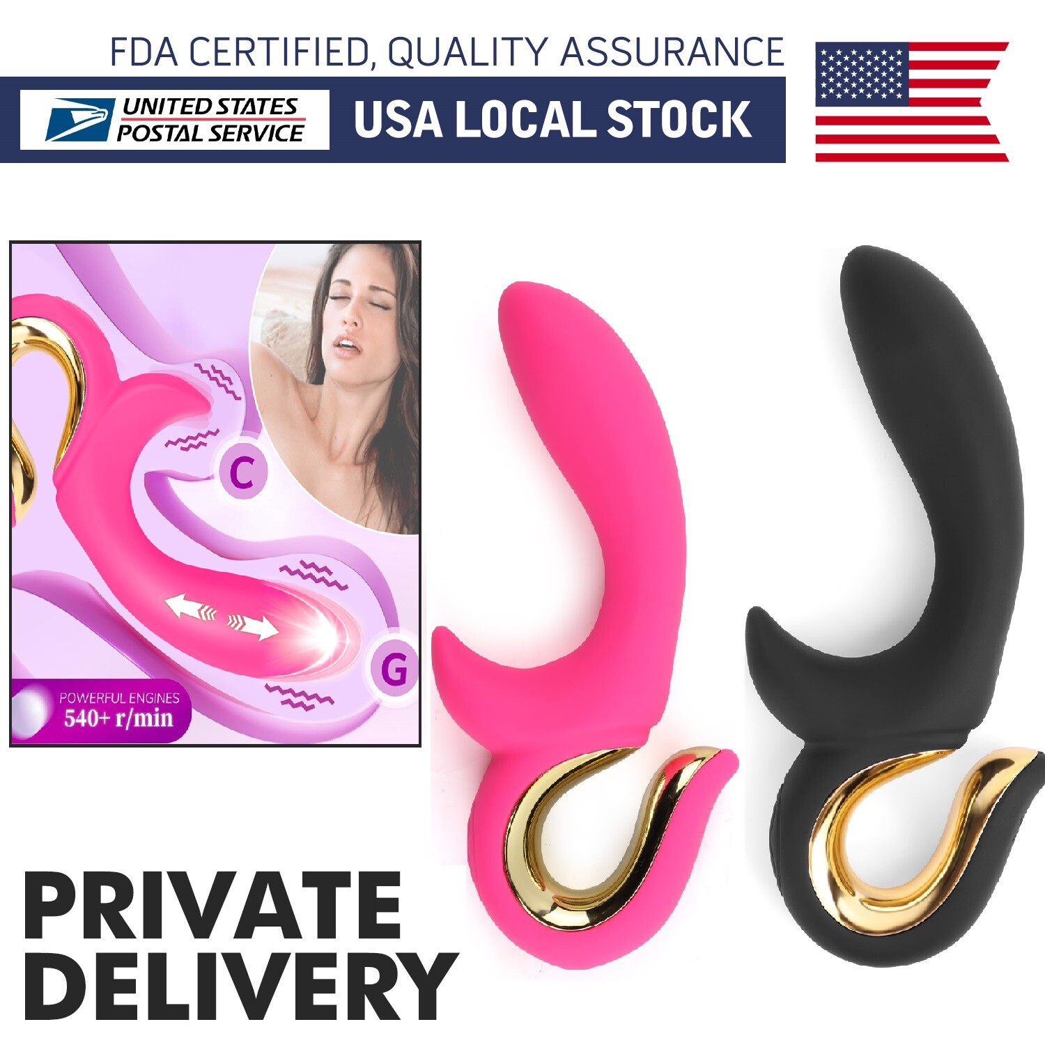 Multispeed Vagina G-Spot Clit Vibrator Dildo Thrusting Massager Adult Sex Toys