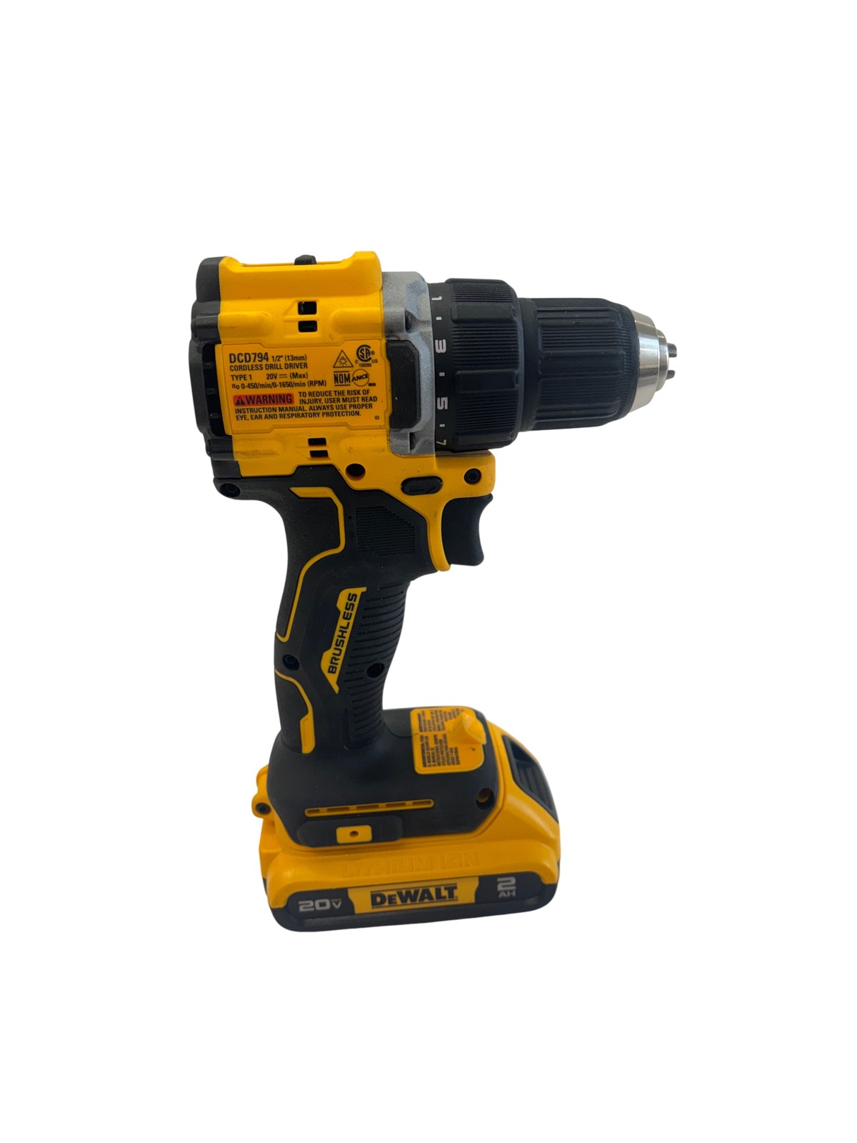 DeWalt DCD794 20 Volt Cordless 1/2" Drill