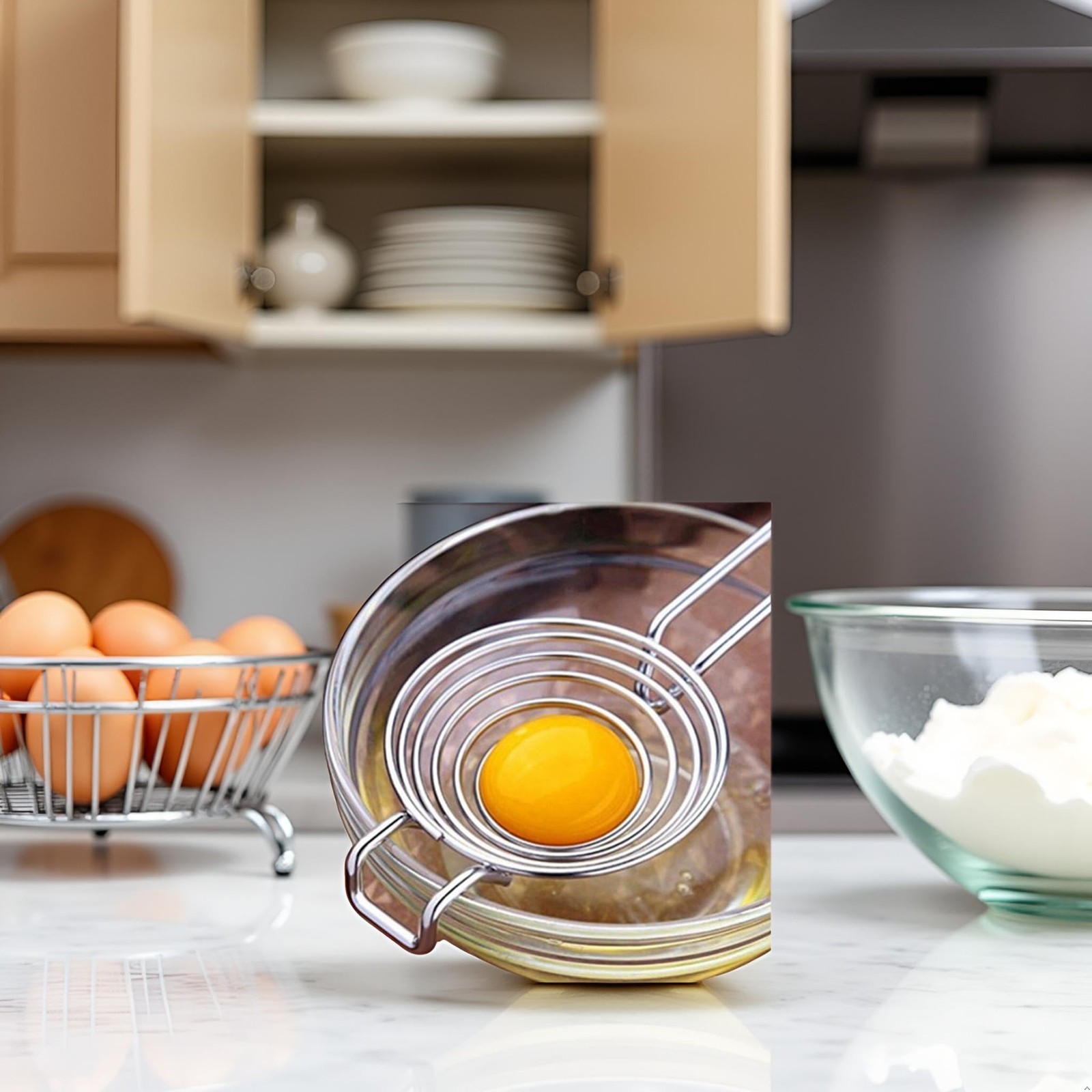 Silver Egg Separator, Yolk White Separator Tool, Food Grade Standard,