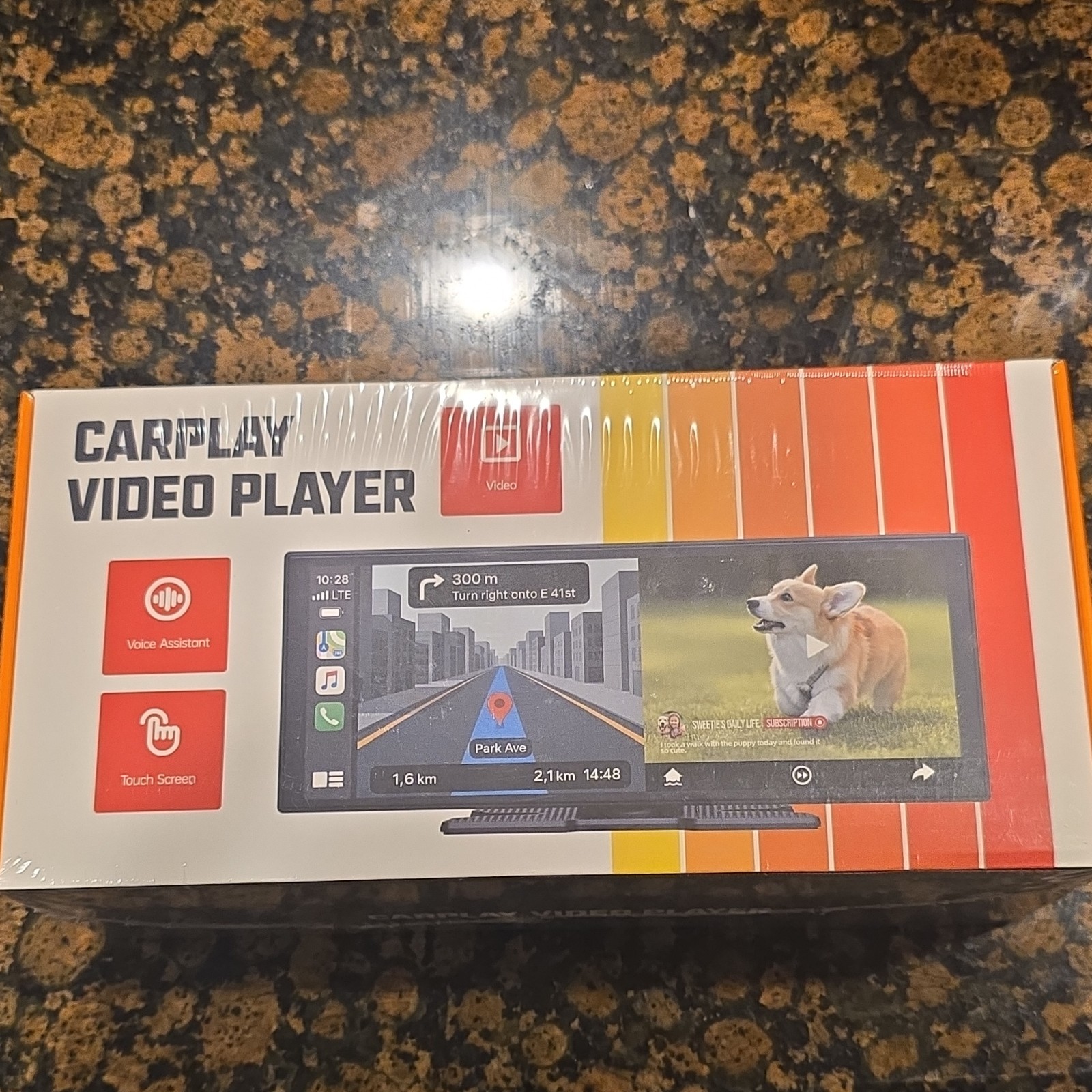 CarPlay Video Player RC29 Touch Screen Display with Built-In Voice Assistant