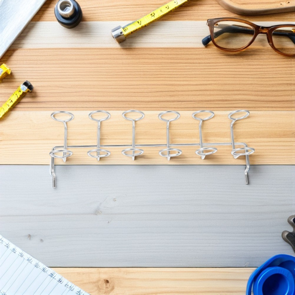 2Pcs Metal Pegboard Screwdriver Holder Reusable Hooks for Workbench Organizer