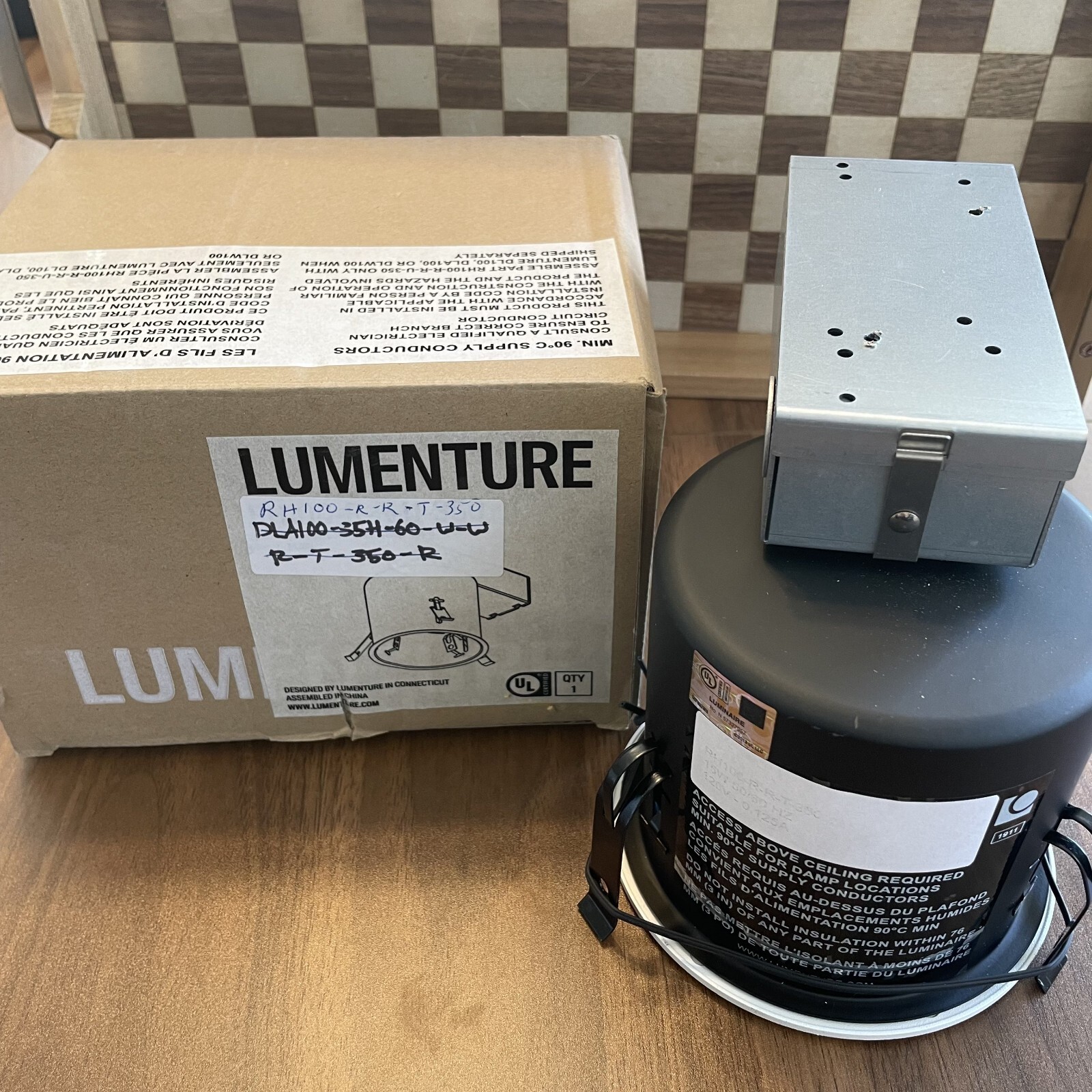 Lumenture RH100-R-R-T-350 Ceiling Light Fixture New OPEN BOX   (D05)