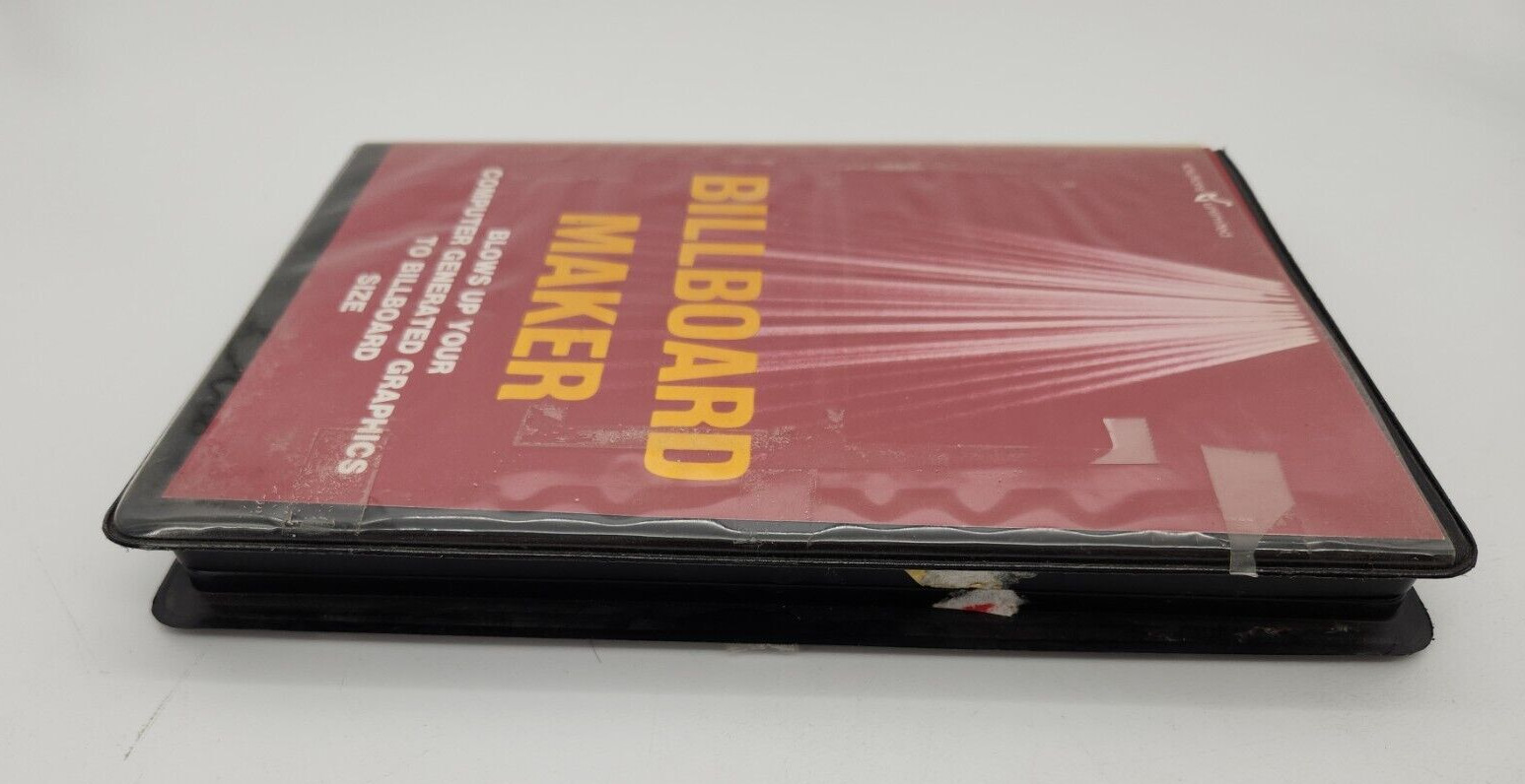 vintage Commodore 64 Billboard Maker program Solutions Unlimited 5.25" Floppy