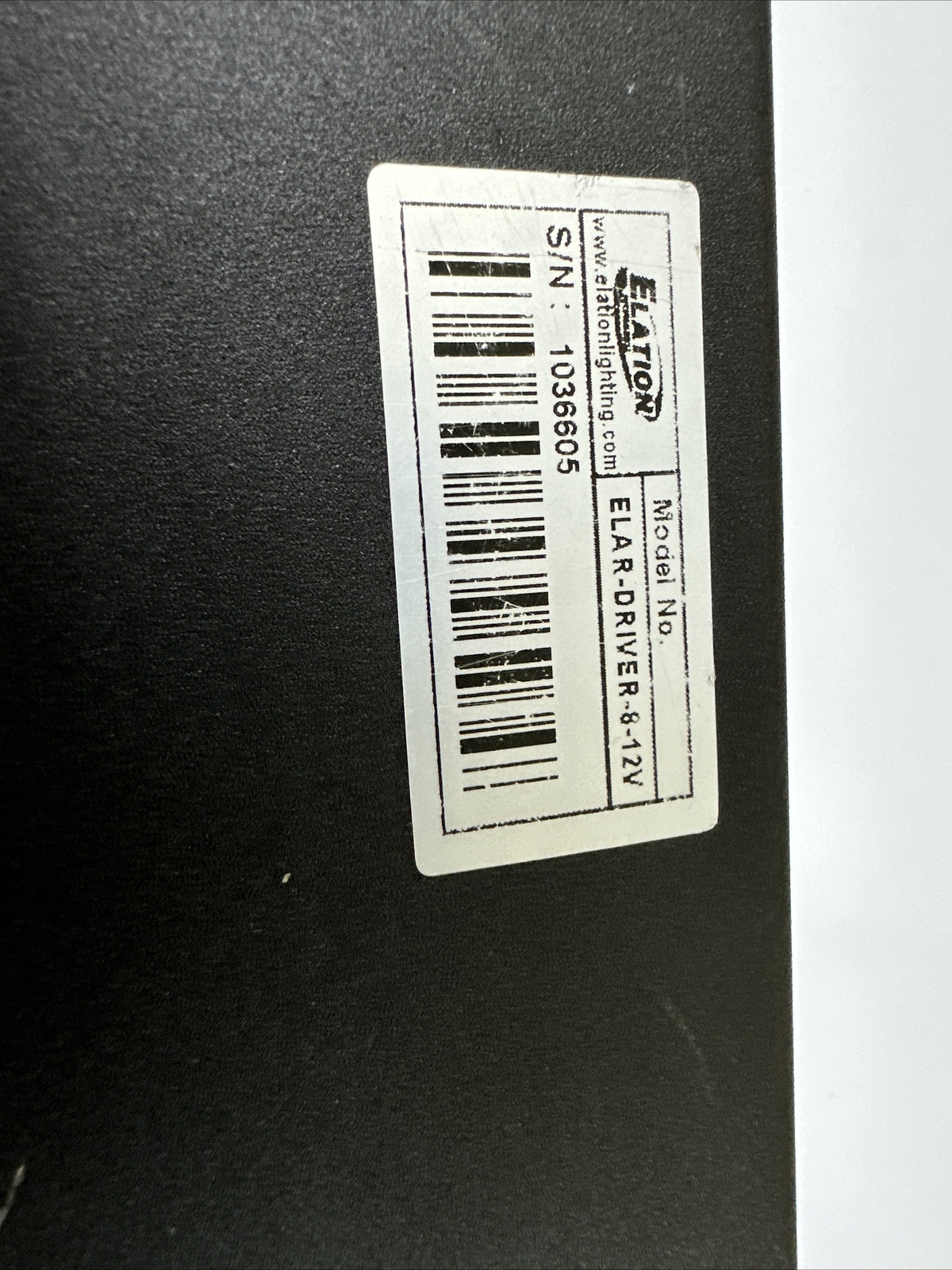 ELATION ELAR-DRIVER-8-12V READ
