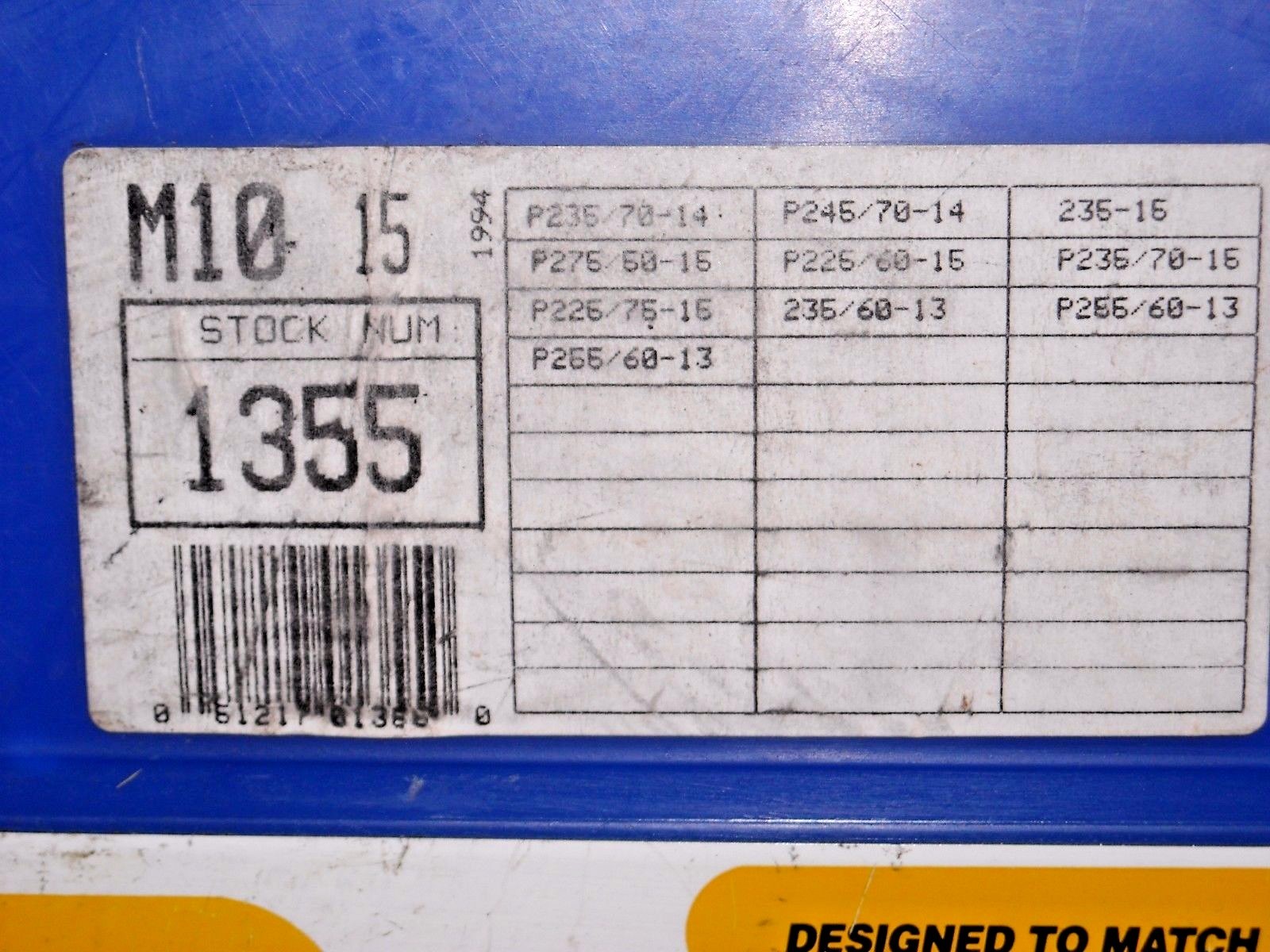 1355 Alpine Tire Chains, 1 Pair - Never Used